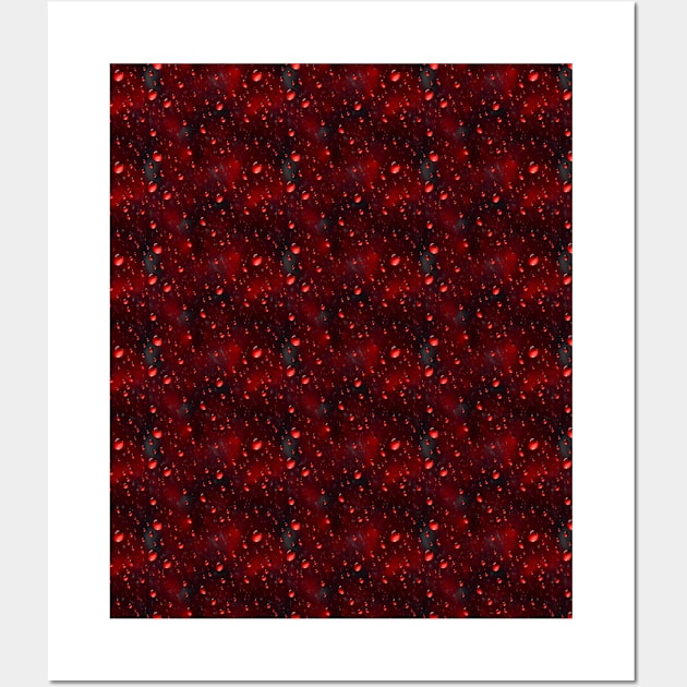 Red Raindrop in Space Wall Art by Bazzar Designs